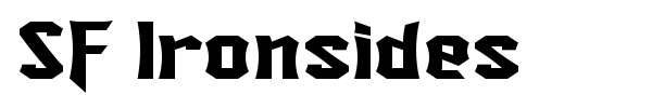 SF Ironsides font preview